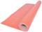 An orange plastic roll, partially unrolled and lying on a table. It is often used for construction or painting work.