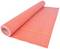 A rolled-out, red PVC membrane on a floor, commonly used for waterproofing in construction projects.