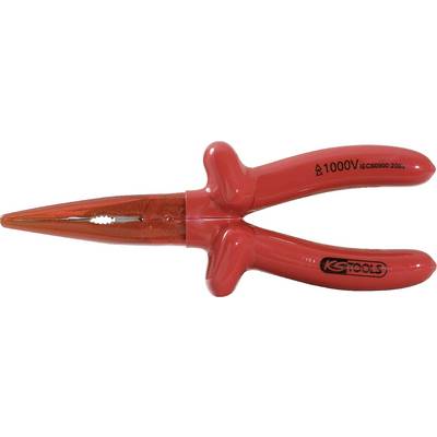 Isolated side-cutting pliers with rubber grip, suitable for work up to 1000 volts. Marked with 'GS Tools'.