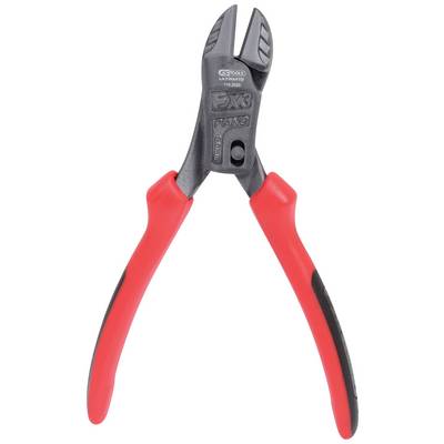 Red side cutters with a black head and red handles, suitable for cutting wire or cables in craft work.