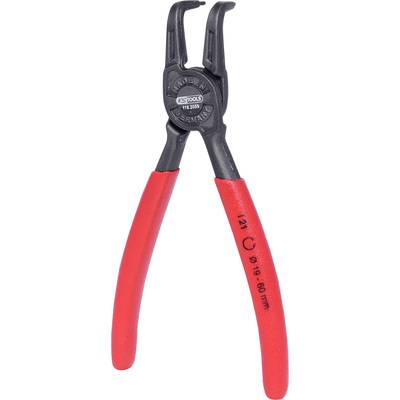 A red pointed pliers with a black head, which reads 'Made in Germany'. Suitable for gripping and holding small objects.