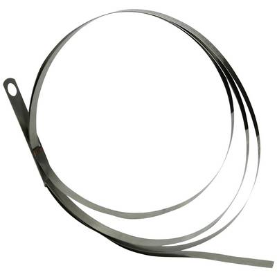 A metal ring with an attached hook that forms a circle. It is often used for fastening purposes.