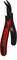 Black and red wire stripping pliers with an ergonomic handle and curved blades, suitable for removing insulation from cables.