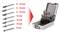 'Image shows various drill attachments in a box with size specification from 8 to 10 mm.'