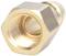 A brass metal pipe connector with external thread, suitable for connecting pipes or hoses in plumbing or industrial applications.