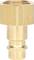 Brass Quick-Release Coupling Plug for Compressed Air Systems.