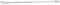 A silver extension rod, likely a telescopic rod or tool attachment, on a white background.