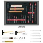File, chisel and hammer set, 18-piece in 1/1 system insert