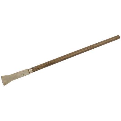 A hunting horn with a long wooden shaft and a metallic bell at the end. It is traditionally used in pastoral music.