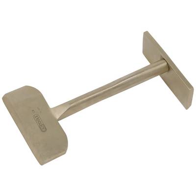 Brass tool with two flat, rectangular ends. It is used as a smoothing trowel and is primarily intended for fine detailed work.