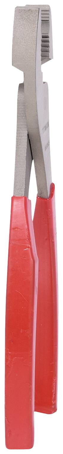 Red wire cutters with insulated handles, suitable for gripping and cutting wires, shown against a white background.