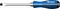 A screwdriver with a blue handle and a flat blade, marked with 'BRILLIANT TOOLS'.