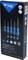 'Set of 5 blue screwdrivers in a cardboard box. Contains various sizes. Brand: Brilliant Tools. Suitable for universal applications.'
