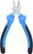 A blue and black pair of pliers with ergonomic handles, suitable for cutting wires.