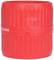 Cylindrical, red plastic cap with a ribbed surface and white inscription '905.2000' on the side.