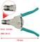 Wire stripping pliers with green handle, suitable for cable diameters from 0.5 to 2.0 mm and AWG 20-14. Length: 170 mm.