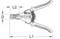 Hand-dismantling tool with ergonomic handles. Markings L1, L2, and D indicate technical dimensions of the tool.