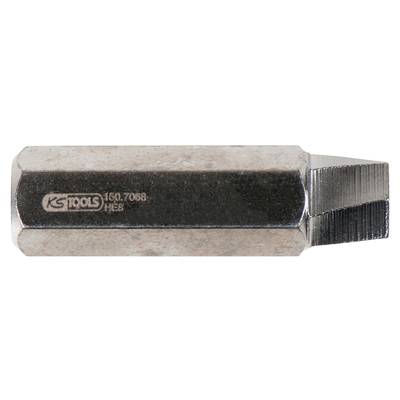 Metal bolt with a chamfered tip and an engraved 'KS Tools' logo and serial number. Used for repair purposes.