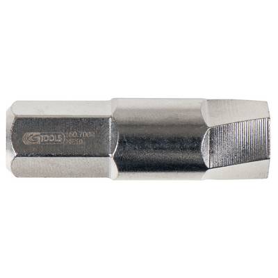 A silver metal tool with a hexagonal shape and a ribbed surface. Inscription reads 'GEDORE 60.70 017'.