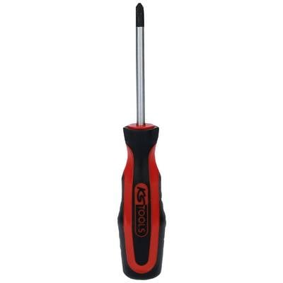 Phillips screwdriver with red and black handle, suitable for general DIY tasks.