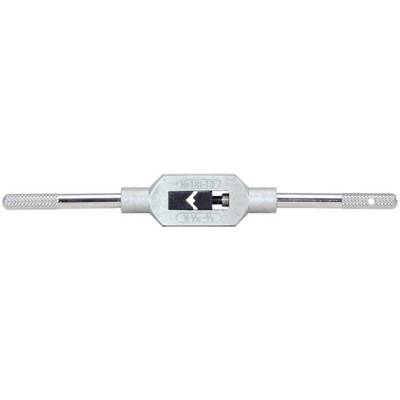 A adjustable metal die stock with knurled handles for better grip, used for threading operations.