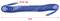 Blue spiral hose with G1/4" male thread connections, length 8 metres.