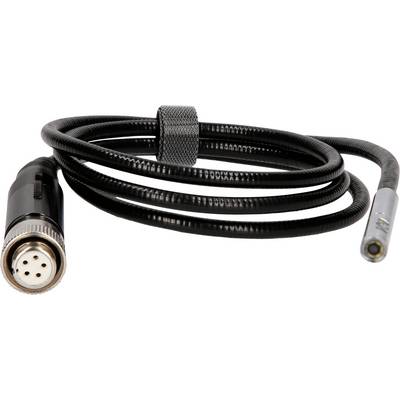 A black microphone cable with a 5-pin plug and a clip.