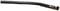 A long, black cable with a cylindrical metallic end piece; possibly part of a technical device or endoscope.