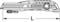 Drawing of a utility knife with the inscription 'KS TOOLS'. A rack and pinion mechanism is visible on the side.