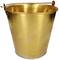 A gleaming, copper-coloured bucket with a 12-litre capacity, suitable for household use or gardening tasks.