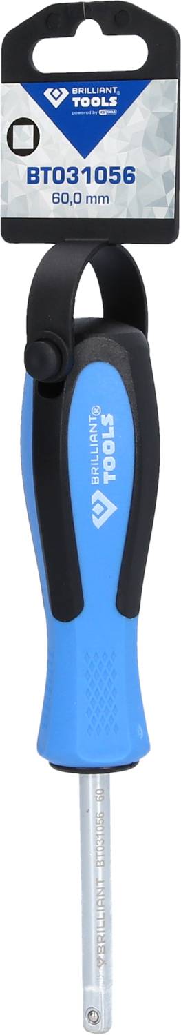 Blue screwdriver with ergonomic handle, brand 'Brennenstuhl Tools', model number BT031056, size 60.0 mm.