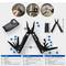 'Multifunctional tool with 15 functions: pliers, tin opener, file, screwdriver and more. Includes pouch. Dimensions: 150 mm.'