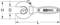 A adjustable spanner drawing with marked dimensions: H (height), D (width), L (length). KS Tools logo on the handle.