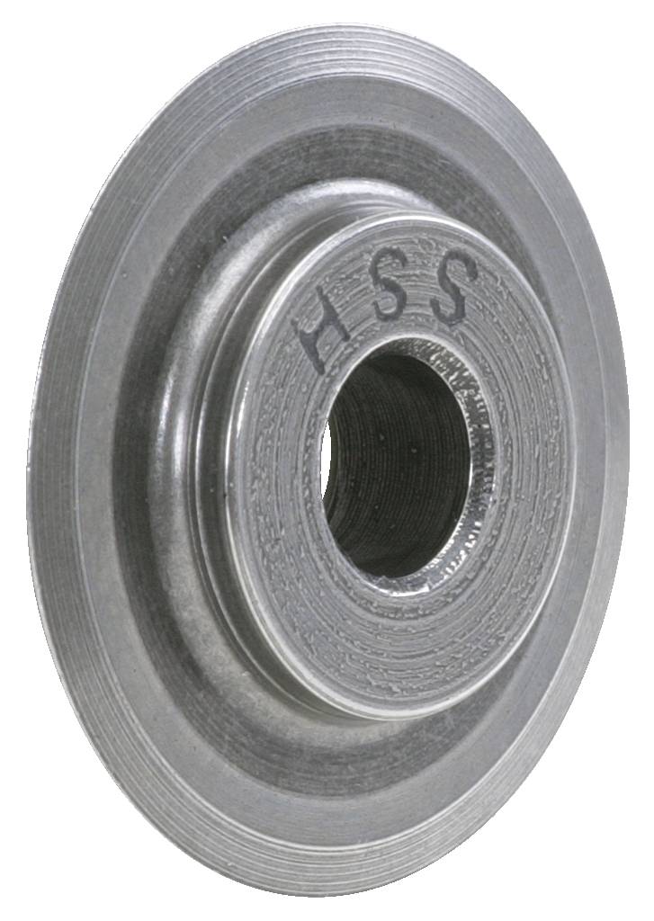 Metal rotary cutter with 'HSS' engraving, suitable for industrial cutting applications.