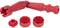 Red multi-purpose tool key with various attachments for installing or removing nuts and bolts.