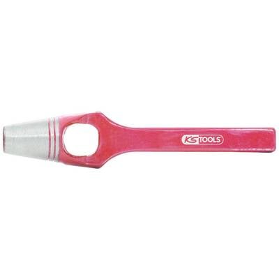 Red insulated adjustable spanner with KS Tools logo, specifically designed for work on electrical installations to protect against electric shock.