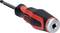 A screwdriver with a black handle and red accent, marked with 'KG Tools' and 'PH1'.