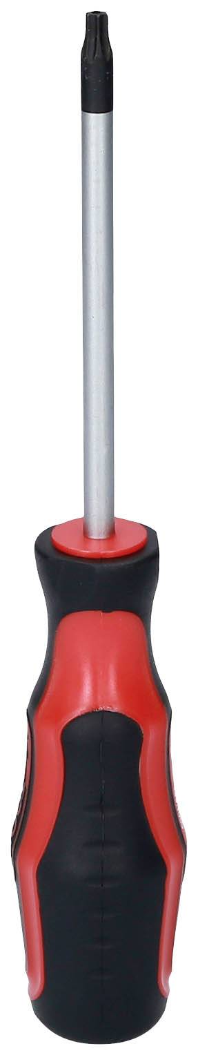 Phillips screwdriver with red and black handle, suitable for various DIY tasks.
