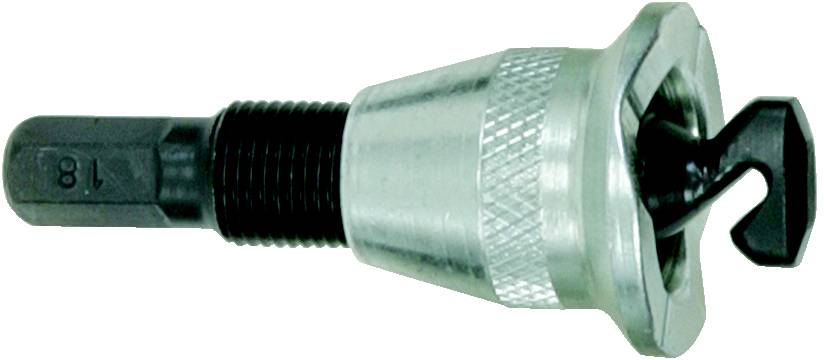 A twist drill bit with a sharp point and serrated edge, suitable for drilling into metal or wood, on a white background.