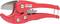 A red pipe cutter with a metal blade and brand lettering 'KS Tools'. It is used for cutting pipes.