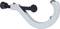 A metal wing nut key, used to securely fasten or remove isolation and earthing terminals.