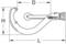 Tool diagram of a pipe cutter with labelling for height 'H', length 'L' and distance 'D'. Contains 'KS TOOLS' logo.