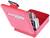 Red KS Tools toolbox with open lid, containing several metal parts.
