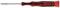 Screwdriver with an ergonomic black and red handle, suitable for precise screwing. 'KS TOOLS' brand logo on the handle.