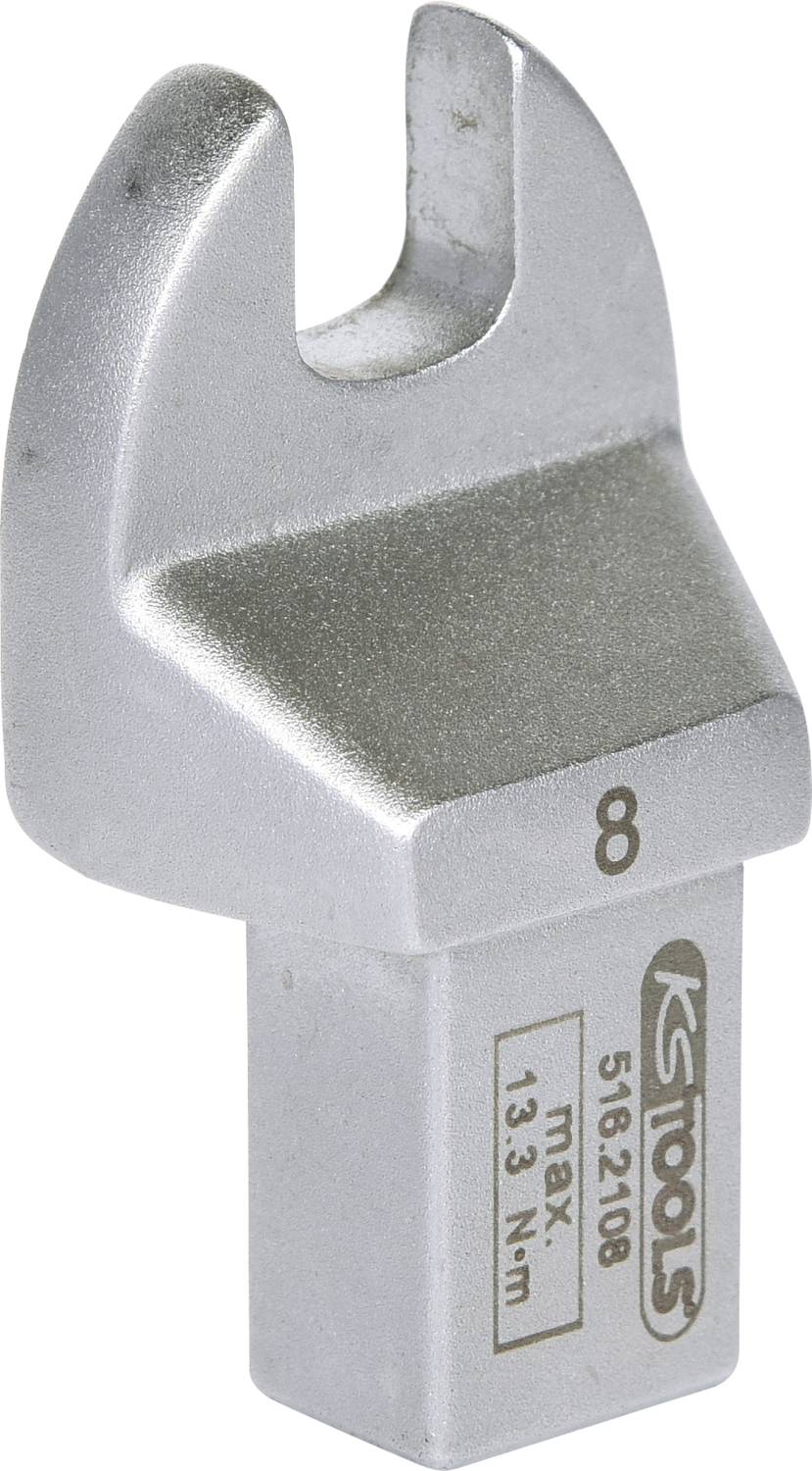 A silver spanner head with the marking '8' and the inscription 'KS TOOLS', designed for a maximum torque of 13.3 Nm.