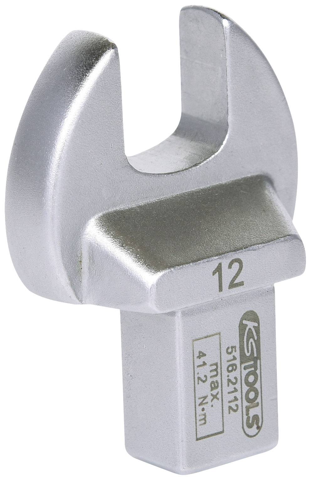 A silver adjustable spanner with the inscription '12', 'KS Tools', and a maximum capacity of '41.2 Nm'.