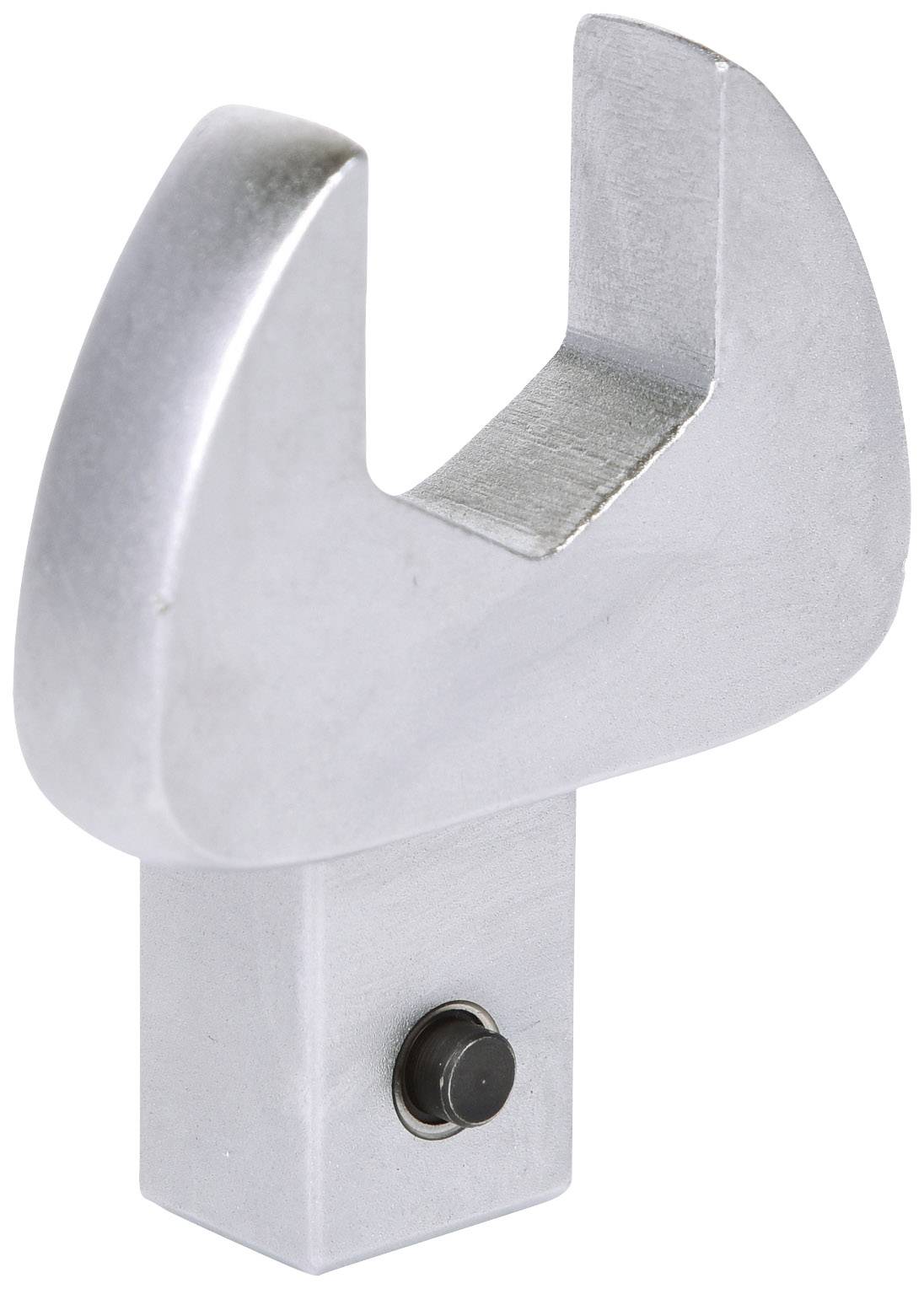 A silver metal spanner head with a wide, open jaw, suitable for larger bolts and nuts.