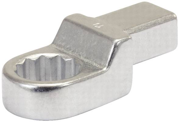 Metal key in a square shape with a grooved inner surface, likely suitable for industrial or mechanical applications.