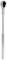 Silver torque wrench with a long handle and black head, used for precisely tightening screws and nuts.