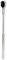 A metal adjustable torque wrench with a black head and an ergonomic handle, suitable for precise tightening of screws.